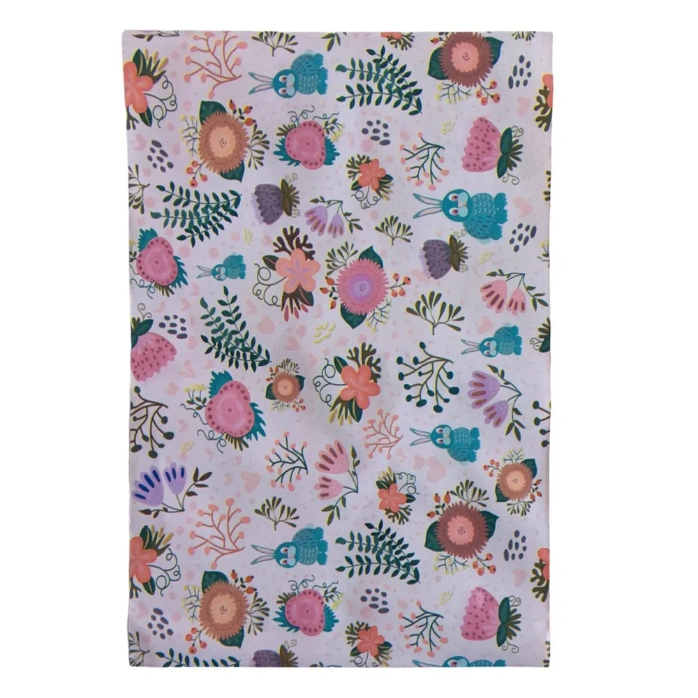 6x9 Floral and Bunnies Print Polymailers 100 pcs Pink, Blue, Green